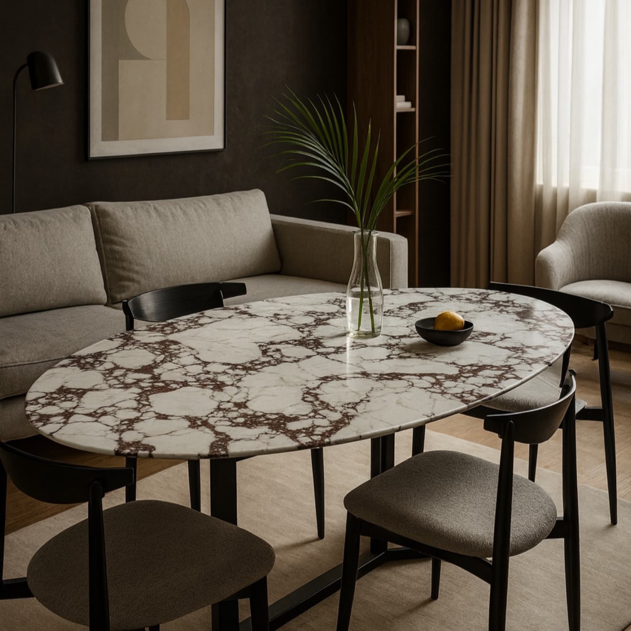 Mobilier design, Minéralis Calacatta Viola